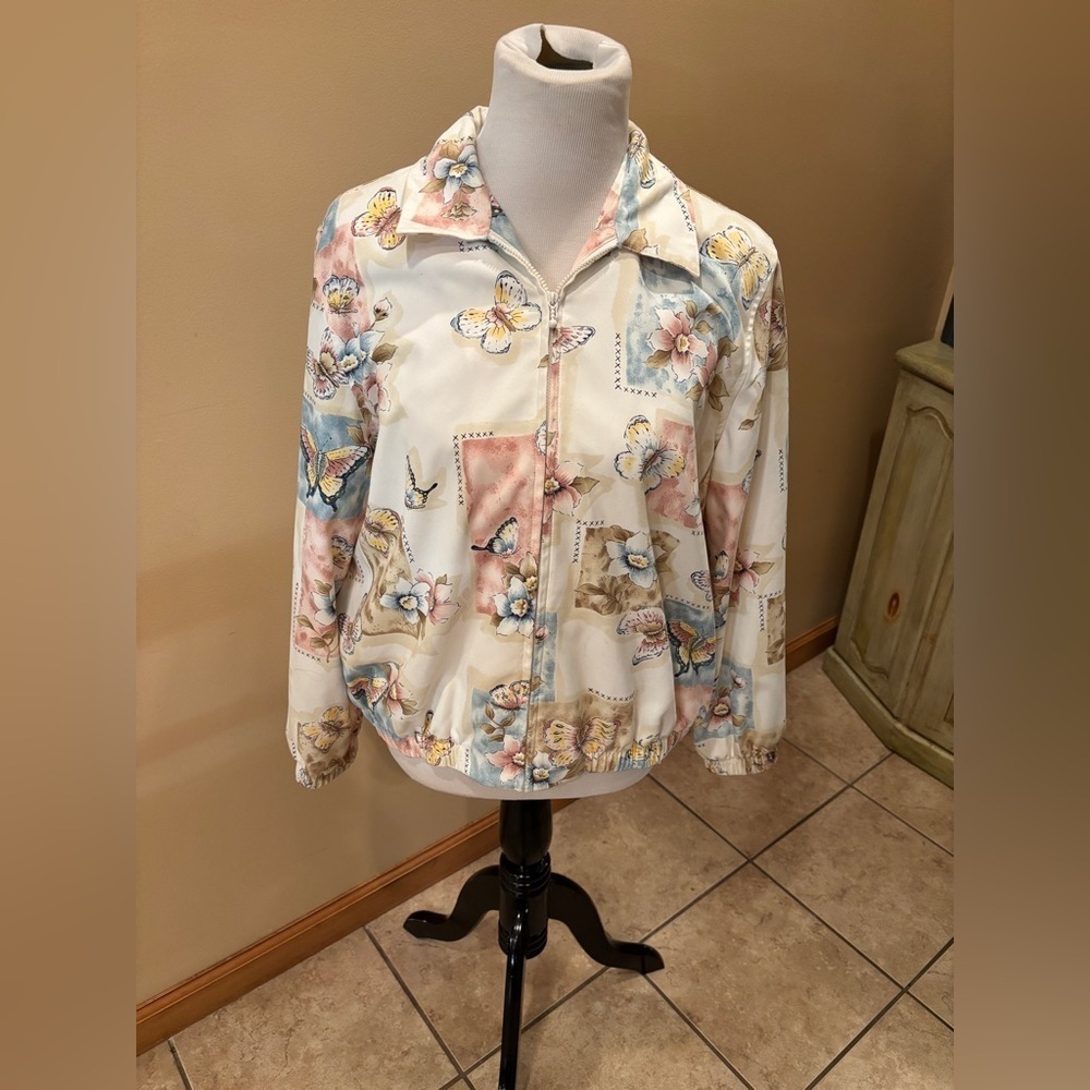 Alfred Dunner Full Zip Jacket Women's Size 14 Petite